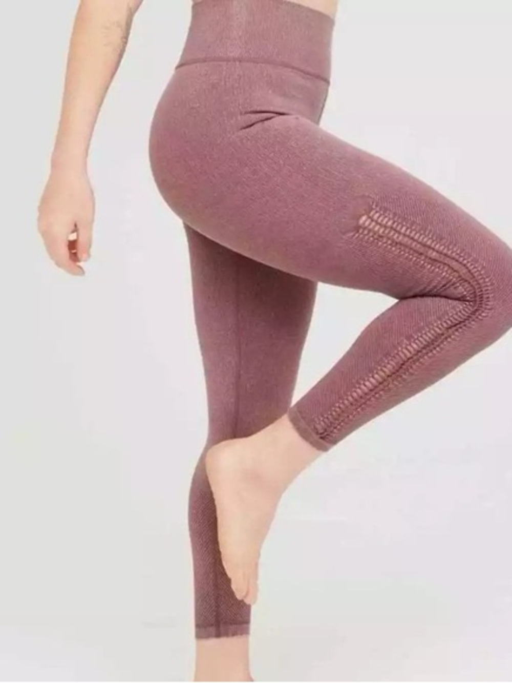Aerie OFFLINE seamless side braided 7/8 leggings Small